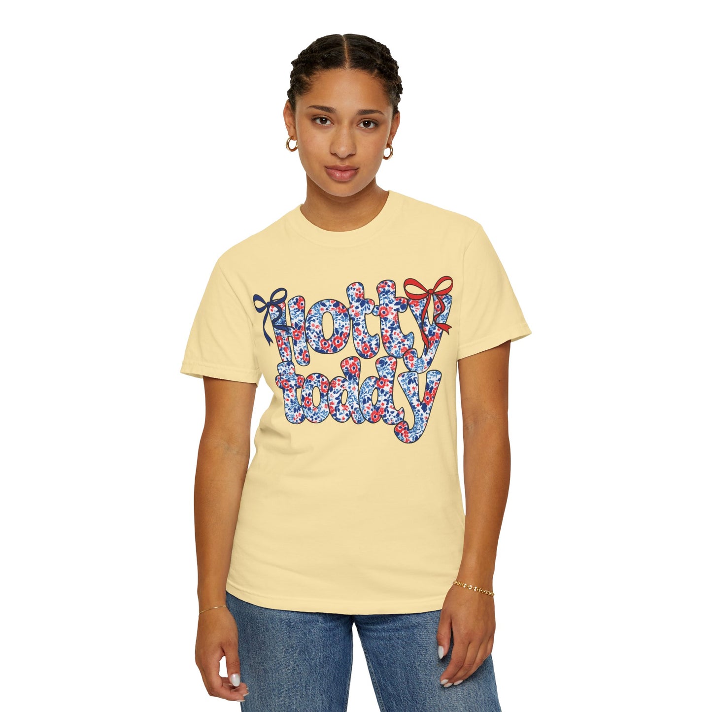 Floral Hotty Toddy Coquette Bow T-Shirt